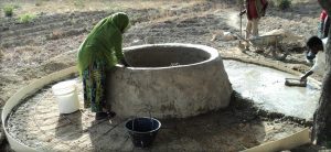 Woman at a well