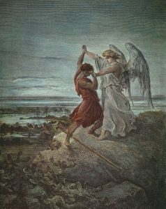 Jacob Wrestles Angel